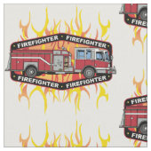 Feuerwehrmann-Löschfahrzeug Stoff (Nahaufnahme)