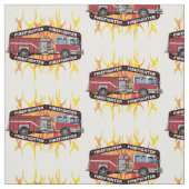 Feuerwehrmann-Löschfahrzeug Stoff (Muster)