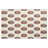 Feuerwehrmann-Löschfahrzeug Stoff (Fat Quarter (45,7 x 55,9 cm))