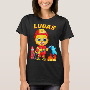 Feuerwehrmann Lucas für Kleinkinder Jungen Mädchen T-Shirt