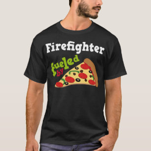 Feuerwehrmann-(lustige) Pizza T-Shirt