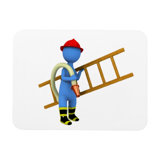 Feuerwehrmann Magnet (Horizontal)