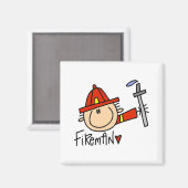 Feuerwehrmann Magnet (Vorderseite/Rückseite)