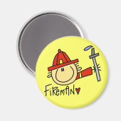 Feuerwehrmann Magnet (Vorderseite/Rückseite)