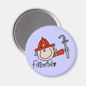 Feuerwehrmann Magnet (Vorderseite/Rückseite)