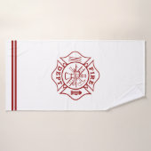 Feuerwehrmann Maltas Cross-Bath-Handtuch Badehandtuch (Badehandtuch)