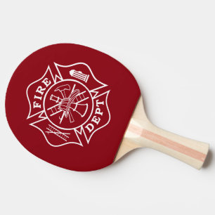 Feuerwehrmann Malteser Cross Ping Pong Paddle Tischtennis Schläger