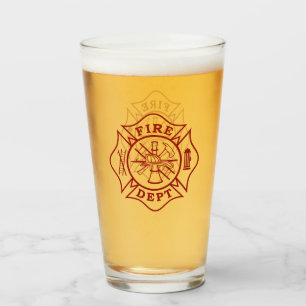 Feuerwehrmann, Malteser Cross Pint Glas