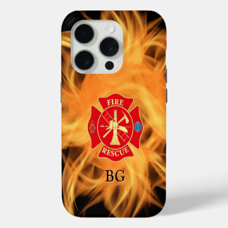 Feuerwehrmann Malteserkreuz Feuerrettung Feuerflam iPhone 15 Pro Hülle