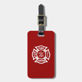 Feuerwehrmann-Malteserkreuz Gepäckanhänger