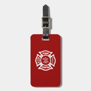 Feuerwehrmann-Malteserkreuz Gepäckanhänger