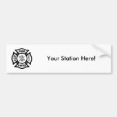 Feuerwehrmann maltesisch autoaufkleber (Vorne)