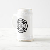 Feuerwehrmann maltesisch bierglas (Vorderseite Links)