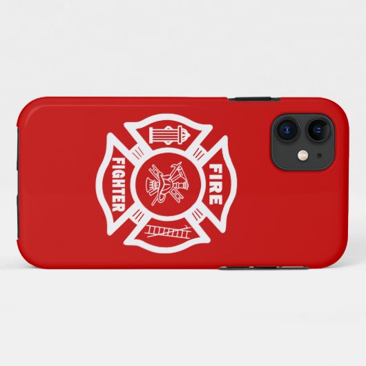 Feuerwehrmann maltesisch Case-Mate iPhone hülle (Rückseite (Horizontal))