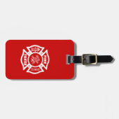 Feuerwehrmann maltesisch gepäckanhänger (Vorderseite horizontal)