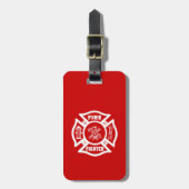 Feuerwehrmann maltesisch gepäckanhänger (Vorderseite vertikal)