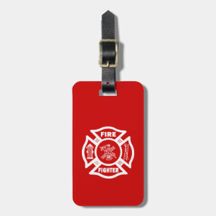 Feuerwehrmann maltesisch gepäckanhänger