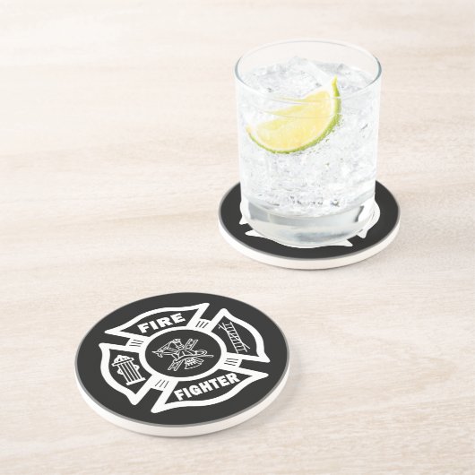 Feuerwehrmann maltesisch getränkeuntersetzer (Seite)