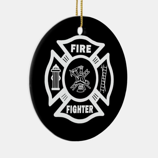 Feuerwehrmann maltesisch keramik ornament (Rechts)