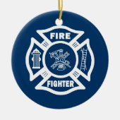 Feuerwehrmann maltesisch keramikornament (Vorne)