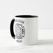 Feuerwehrmann Maltesische Personalisierte Bezeichn Tasse (Vorderseite Links)