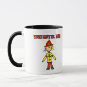 Feuerwehrmann-Mama-T-Shirts und Geschenke Tasse (Links)