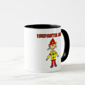 Feuerwehrmann-Mama-T-Shirts und Geschenke Tasse (VorderseiteRechts)