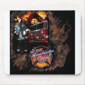 Feuerwehrmann-Mausunterlage Mousepad (Vorne)