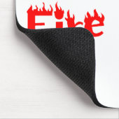 Feuerwehrmann-Mausunterlage Mousepad (Ecke)