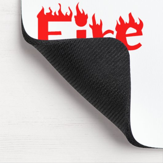 Feuerwehrmann-Mausunterlage Mousepad (Ecke)