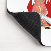 Feuerwehrmann-Mausunterlage Mousepad (Ecke)