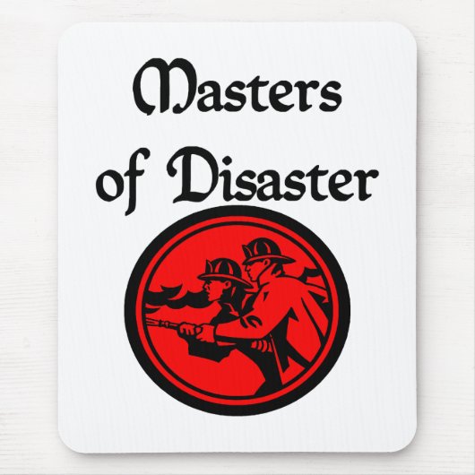 Feuerwehrmann-Mausunterlage Mousepad (Vorne)