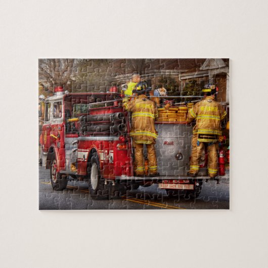 Feuerwehrmann - Metuchen Feuerwehr Puzzle (Horizontal)