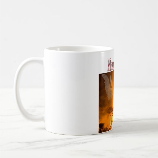 Feuerwehrmann mit der Engels-Kaffee-Tasse Kaffeetasse (Links)