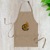 Feuerwehrmann mit einer Schlauch-Schürze Schürze