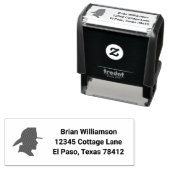 Feuerwehrmann mit Helm auf Permastempel (Beispiel)