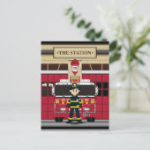 Feuerwehrmann mit Motor Postkarte (Stehend Vorderseite)
