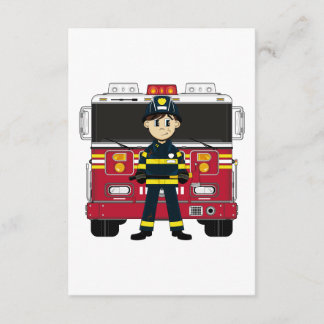 Feuerwehrmann mit RSVP-Motor RSVP Karte