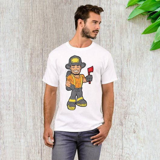 Feuerwehrmann mit x T-Shirt