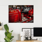 Feuerwehrmann - Motor Nr. 3 Poster (Heimbüro)