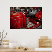 Feuerwehrmann - Motor Nr. 3 Poster (Küche)