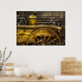 Feuerwehrmann - Motor Piano - 1855 Poster (Küche)