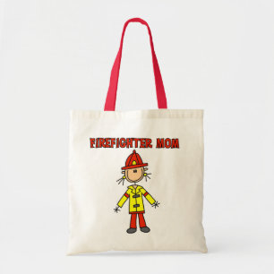 Feuerwehrmann-Mutter T-Shirts und Geschenke Tragetasche