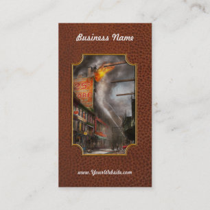 Feuerwehrmann - New York NY - Zeig mir ein Zeichen Visitenkarte