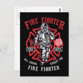 Feuerwehrmann | Nicht alle Männer sind gleich Postkarte (Vorne/Hinten)