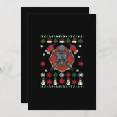 Feuerwehrmann Niedliche Weihnachtsgeschenke Feiertagskarte (Vorne/Hinten)