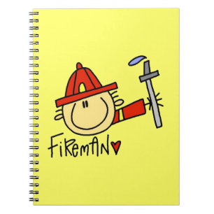Feuerwehrmann Notizblock