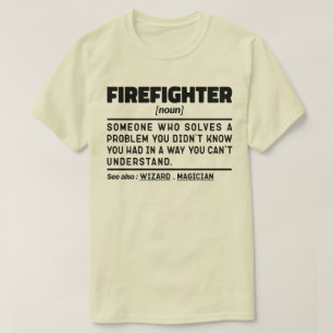 Feuerwehrmann Noun First Responder Vater Funny T-Shirt