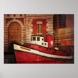 Feuerwehrmann - NY - Das Feuerboot Poster