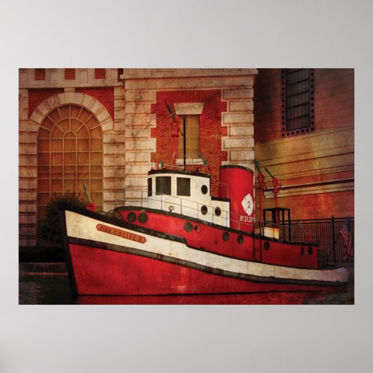Feuerwehrmann - NY - Das Feuerboot Poster (Vorne)